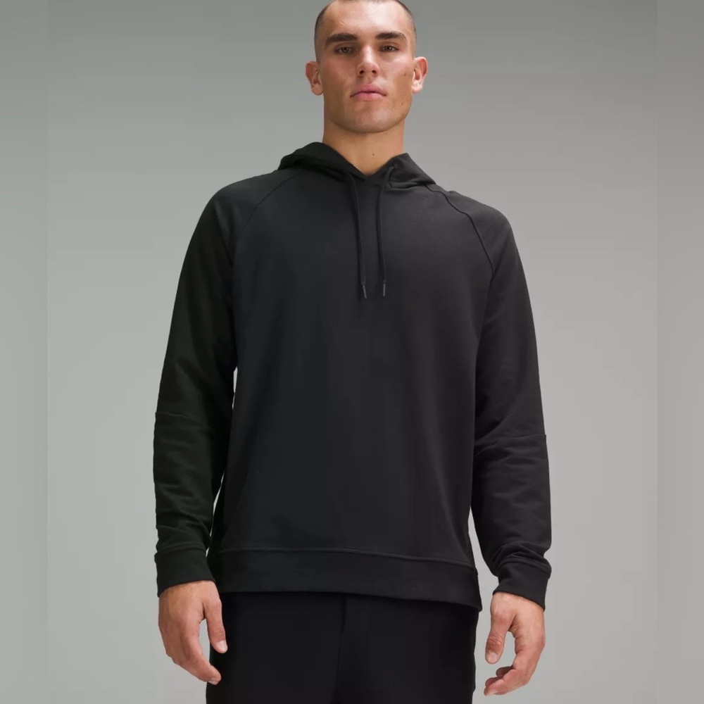 Lululemon Athletica City Sweat Pullover Hoodie Black Men’s Size Medium Pockets